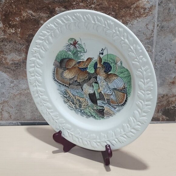 VTG Adams England Audubon Birds of America Ruffed Grouse Decorative Plate - Picture 11 of 11